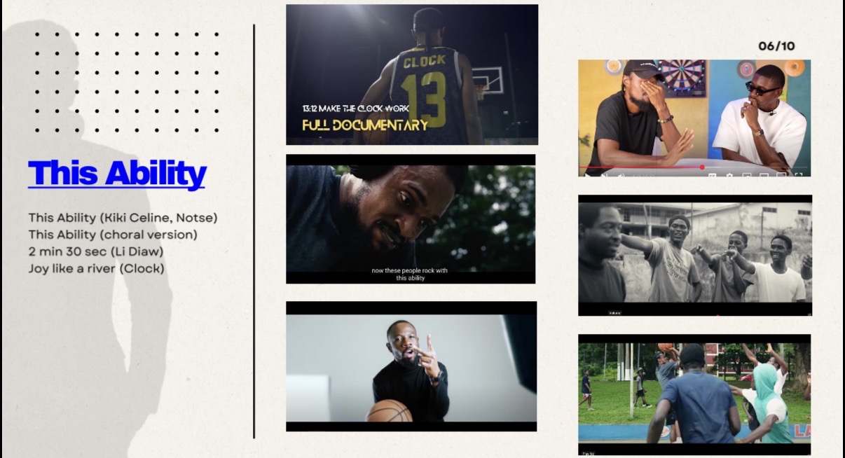 Collage of images including a person with a football jersey, a woman with a beard, and group conversations.