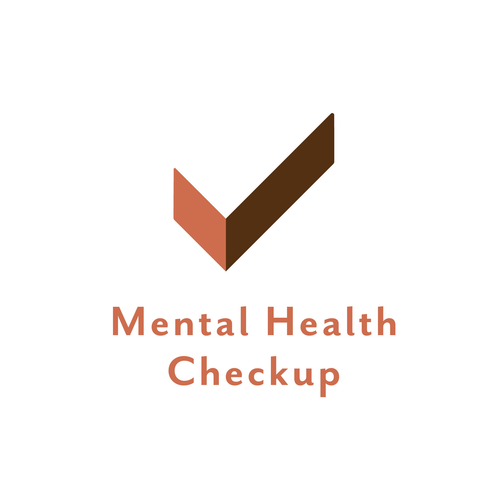 Checkmark icon above text reading 'Mental Health Checkup'.