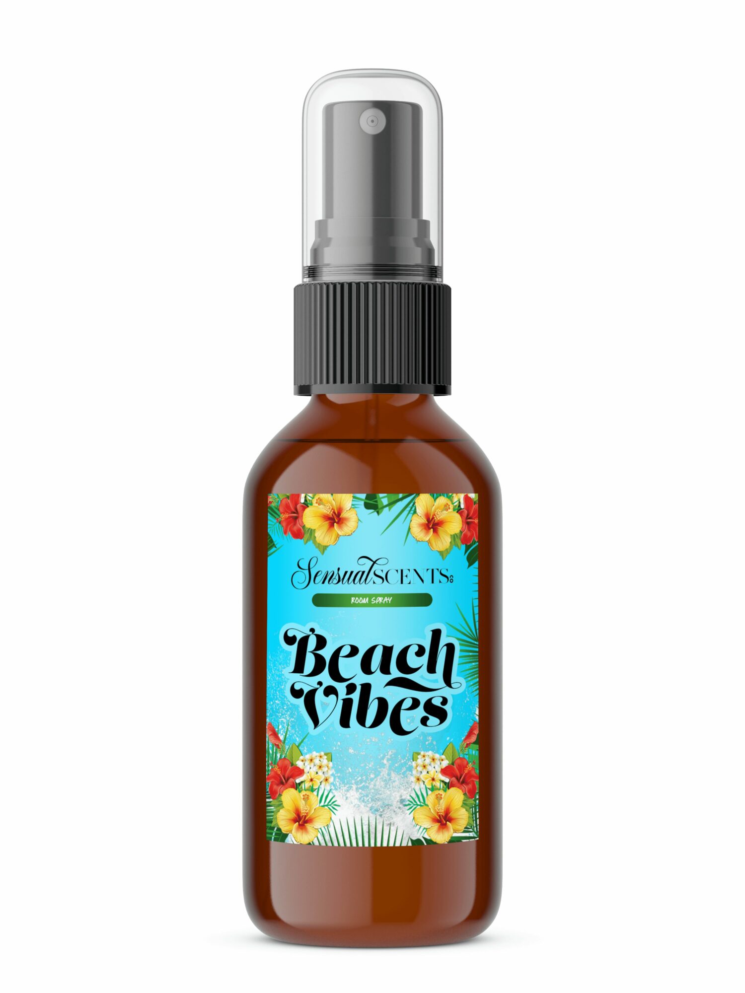 Small spray bottle with a label reading 