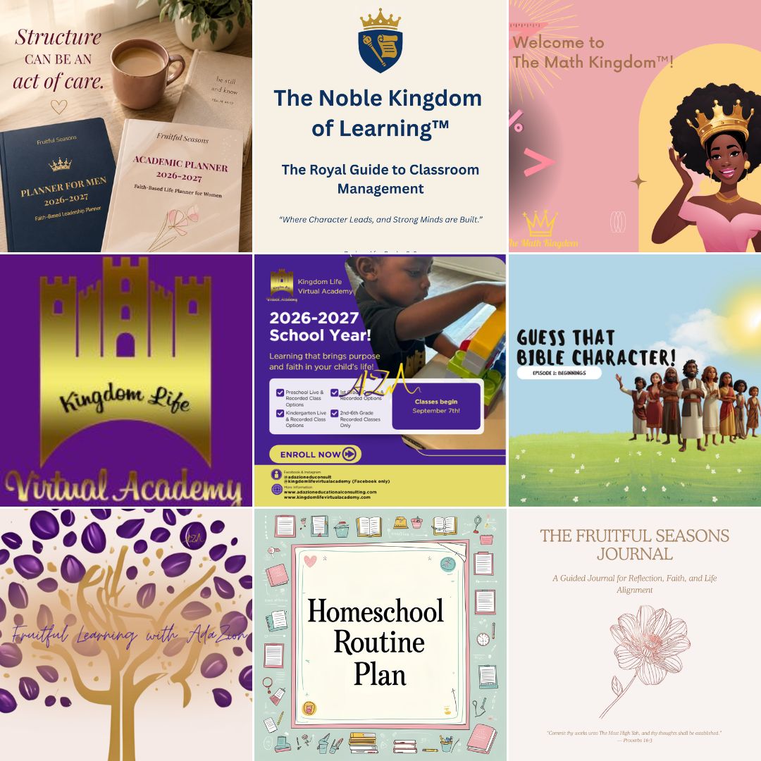 Six educational and motivational book covers and posters, including classroom management, school year, character, routine plan, and journal themes.
