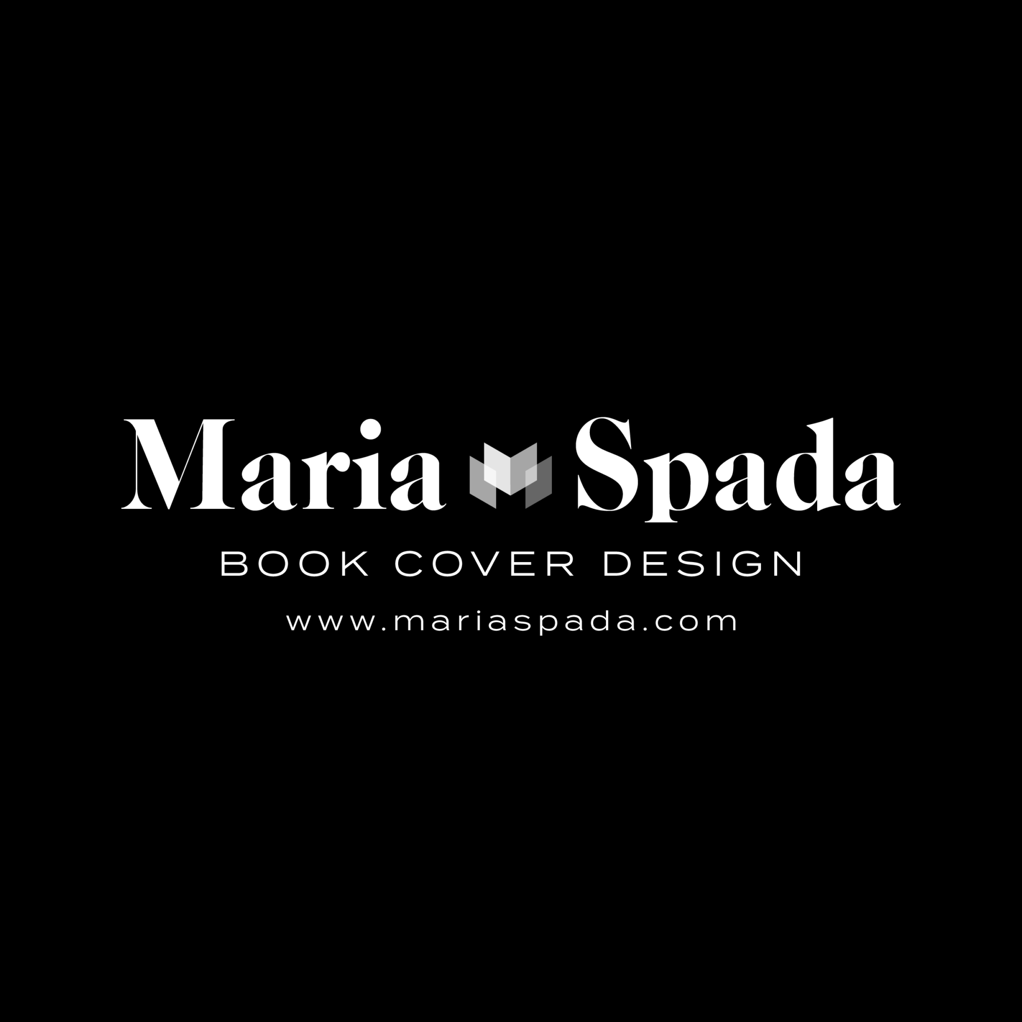 Black background with white text displaying 'Maria Spada' and website URL.
