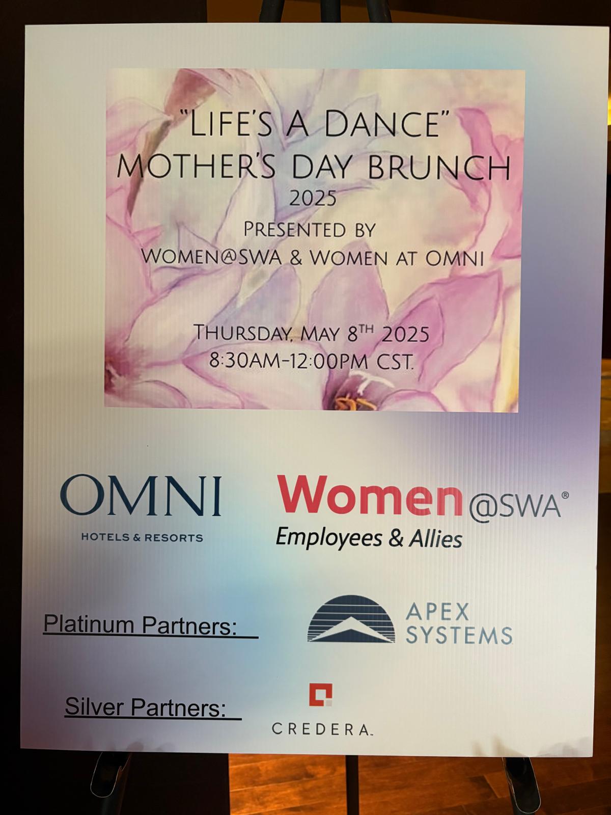 Event poster for Mother's Day brunch titled
