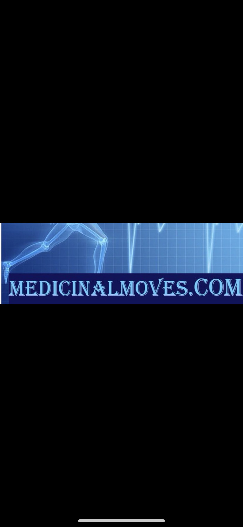 Black background with a blue medical-themed banner reading 'MEDICIN ALMOVES.COM'.